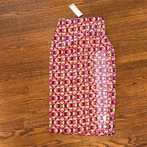 NWT Urban Outfitters UO Geometric print midi skirt  - women's XS